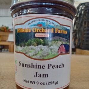 Hillside Orchard Farms Sunshine Peach Jam jar