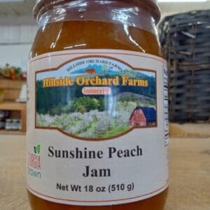 Jar of Sunshine Peach jam