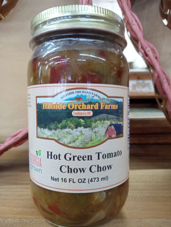 Hot Green Tomato Chow Chow - 16 oz