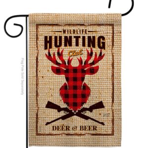 Two Group Flag Co - Flag Deer & Beer Hunting Wildlife Garden House 2-Sided Home
